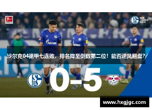 沙尔克04德甲七连败，排名降至倒数第二位！能否逆风翻盘？